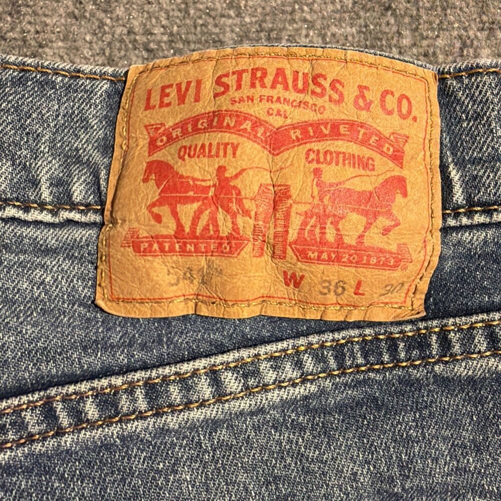 Levi's 541 Athletic Taper Denim Jeans Men's 36x30 Med Wash Stretch Premium